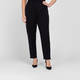 Beige Pull On Trousers Black 