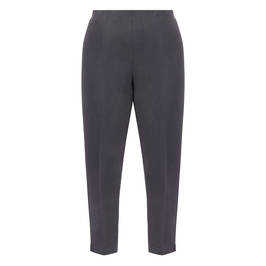 Beige Pull on Trousers Grey  - Plus Size Collection