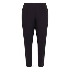Beige Classic Slim Leg Pull On Trouser Black - Plus Size Collection