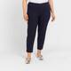 Beige Label Pull-On Stretch Trousers Navy 