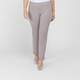 Beige Ankle Grazer Technostretch Pull-On Trousers Taupe