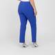Beige Ankle Grazer Technostretch Pull-On Trousers Cobalt Blue