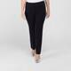 Beige Ankle Grazer Technostretch Pull-On Trousers Black