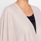 Elena Miro Monogram Embossed Cape Chalk