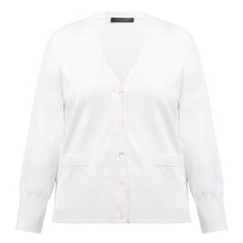 Elena Miro Cardigan Ivory  - Plus Size Collection