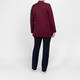 Elena Miro Edge-to-Edge Cardigan Burgundy 