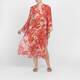 Elena Miro Kaftan Dress Coral 