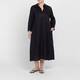 Elena Miro Embroidered Linen Dress Black 