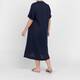 Elena Miro Navy Linen Dress