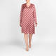 Elena Miro Satin Print Dress Red 