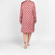 Elena Miro Satin Print Dress Red 