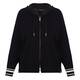 Elena Miro Zip Up Knitted Hoodie Black