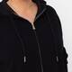 Elena Miro Zip Up Knitted Hoodie Black