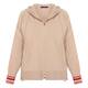 Elena Miro Zip Up Knitted Hoodie Camel