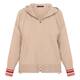 Elena Miro Zip Up Knitted Hoodie Camel