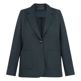 Elena Miro Punto Milano Jersey Jacket Green  - Plus Size Collection