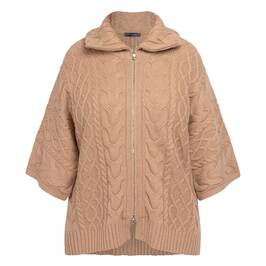 Elena Miro Cable Knit Jacket - Plus Size Collection