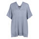Elena Miro Wool Blend Poncho Sky Blue