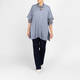Elena Miro Wool Blend Poncho Sky Blue
