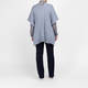 Elena Miro Wool Blend Poncho Sky Blue