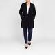 Elena Miro Belted Edge To Edge Cardigan Black 