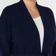 Elena Miro Belted Edge To Edge Cardigan Navy 