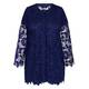 Elena Miro Long Lace Jacket Navy 