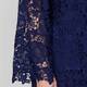 Elena Miro Long Lace Jacket Navy 