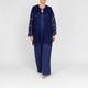 Elena Miro Long Lace Jacket Navy 