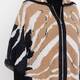 Elena Miro Animal Print Intarsia Poncho 