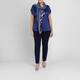Elena Miro Stretch Satin Vest Navy 