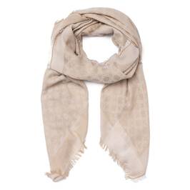 Elena Miro Monogram Scarf Sand - Plus Size Collection