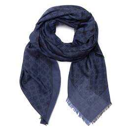 Elena Miro Monogram Scarf Navy  - Plus Size Collection