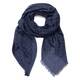 Elena Miro Monogram Scarf Navy 