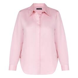 Elena Miro Cotton Oxford Shirt Pink  - Plus Size Collection