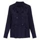 Elena Miro Georgette Sequinned Shirt Navy 