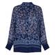 Elena Miro Georgette Printed Shirt Navy 