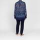 Elena Miro Georgette Printed Shirt Navy 