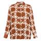 Elena Miro Monogram Shirt Camel