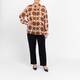 Elena Miro Monogram Shirt Camel