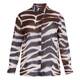 Elena Miro Zebra Print Georgette Shirt