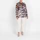 Elena Miro Zebra Print Georgette Shirt