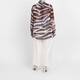 Elena Miro Zebra Print Georgette Shirt