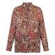 Elena Miro Georgette Animal Print Shirt Brown