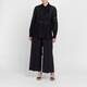 Elena Miro Lacework Pintuck Shirt Black 