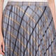 Elena Miro Pleated Check Skirt
