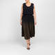 Elena Miro Pleated Ombre Skirt Khaki 