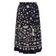 Elena Miro Tiered Floral Skirt Black