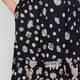 Elena Miro Tiered Floral Skirt Black
