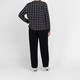 Elena Miro Sweater Grid Intarsia Black